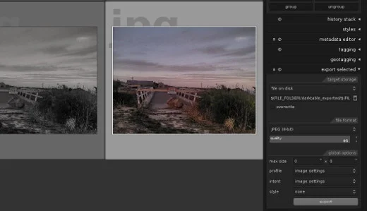 Export button Export button