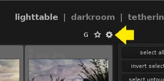 Preference panel Preference panel