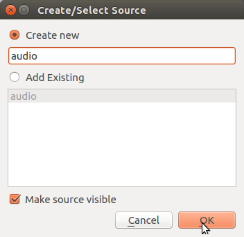 Add audio source