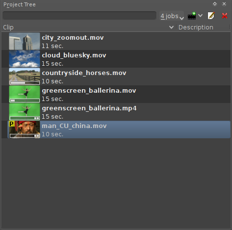 Proxy clip processing Proxy clip processing